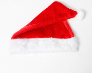 Red Fluffy Christmas Santa Hat for Adults and Kids