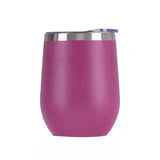 Free Sample 370ml Vacuum Cups Egg Shaped Double Wall Stainless Steel Water Bottle