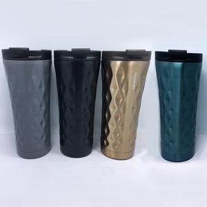 Stainless Steel Tumbler Vacuum Double walled Straight Cup with PP Lid