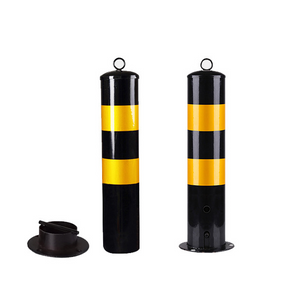 Driveway Safety Steel Parking Bollard Post for Construction Zones Schools