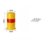 Driveway Safety Steel Parking Bollard Post for Construction Zones Schools