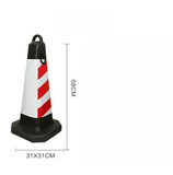 Sand Filled Safety Traffic Cones with Reflective Collars and Handle