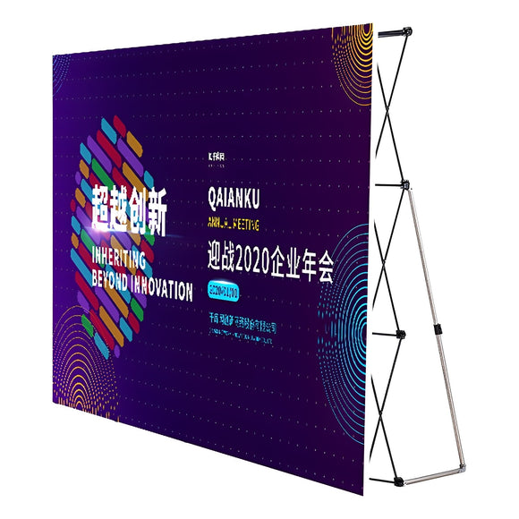 Straight Pop Up Display Trade Show Backdrop Booth Iron