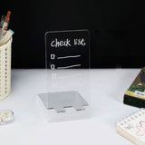Acrylic Dry Erase Board and Marker for Tablet Desktop Display Frameless