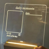 Acrylic Dry Erase Board and Marker for Tablet Desktop Display Frameless