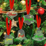 Clear Blank Christmas Ornaments