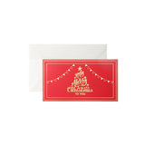 Gold Foil Christmas Greeting Cards with Envelopes