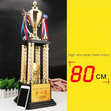 Large Column Gold Trophy