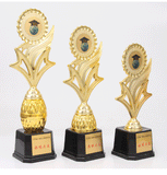 Plastic Golden Trophy Cup  for Competitions Winning Prizes