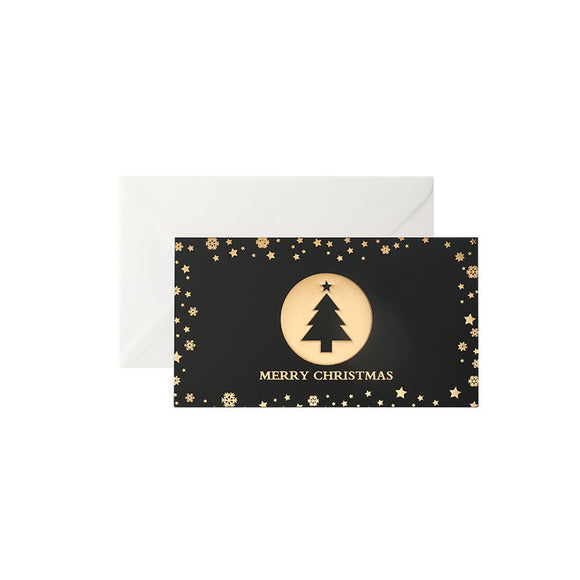 Gold Foil Christmas Greeting Cards with Envelopes