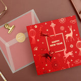 Red Merry Christmas Holiday Greeting Cards