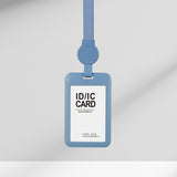 Silicone Badge Holder Lanyards for Id Badges Vertical Card Holder