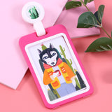 Silicone Horizontal ID Card  Badge Holder Vertical Card Holder
