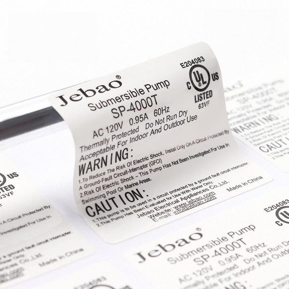 230981 Custom Printed Waterproof Adhesive Certified Labels Approved Labels Sticker