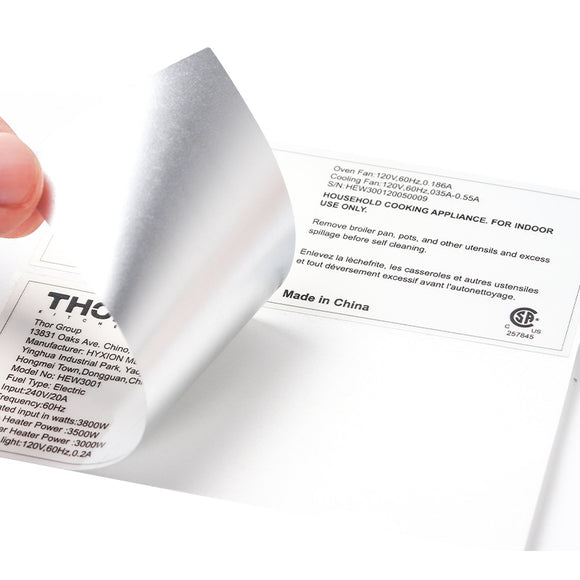 230982 Custom Printed Waterproof Adhesive Certified Labels Approved Labels Sticker