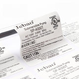 230984 Custom Printed Waterproof Adhesive Certified Labels Approved Labels Sticker