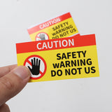 230988 Danger Warning Label Vinyl Adhesive Warning Sign Sticker