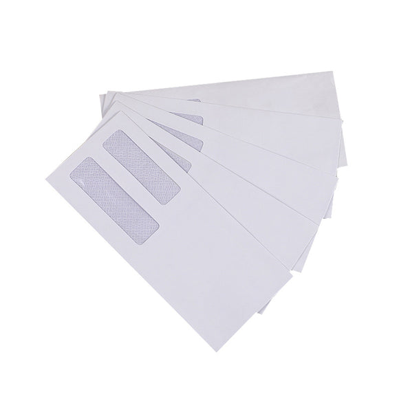 Security Tinted Double Window Envelopes with Peel & Seal