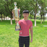 Plastic Golden Trophy Cup Award for School Office Sports