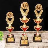 Plastic Golden Trophy Cup  for Competitions Winning Prizes