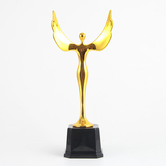 Plastic Award Gold Angel Trophy Cup