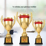 Plastic Gold Trophy Awards Cup for Ceremony and Gift Party