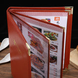 Restaurant Menu Covers Holders with Clear PVC Sheets for Paper Protection