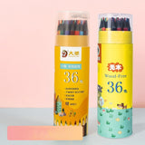 Colored Pencils with Built-in Sharpener in Tube Cap