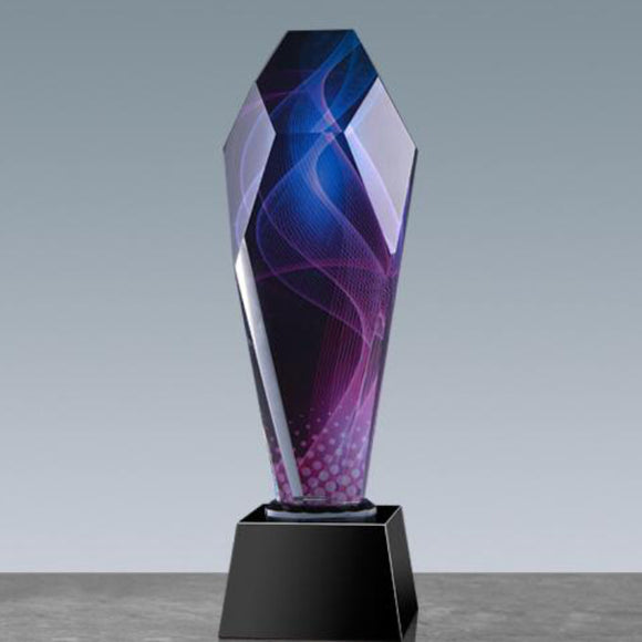 232296 Promotional Customized Color Printing Crystal Awards Tropies