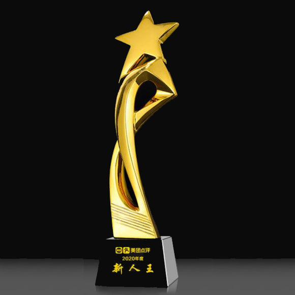232345 Customize Gold Resin Trophy Awards