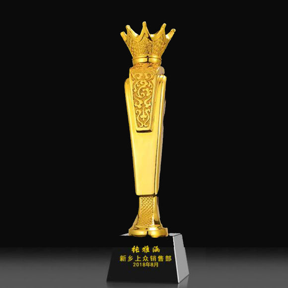 232349 Customize Gold Resin Trophy Awards