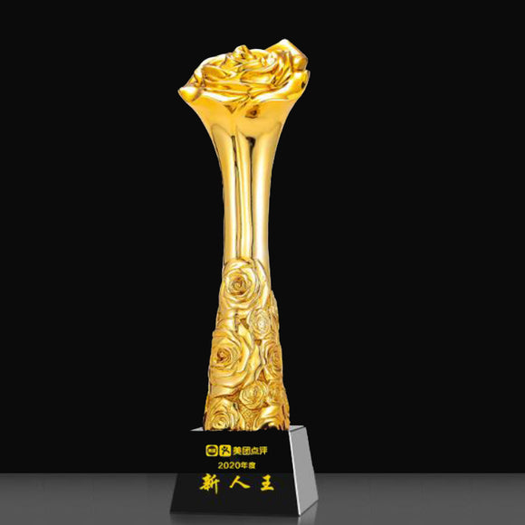 232351 Customize Gold Resin Trophy Awards