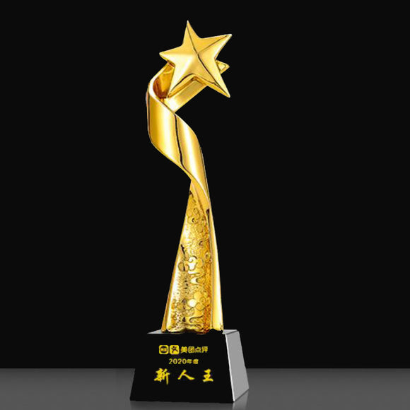 232354 Customize Gold Resin Trophy Awards