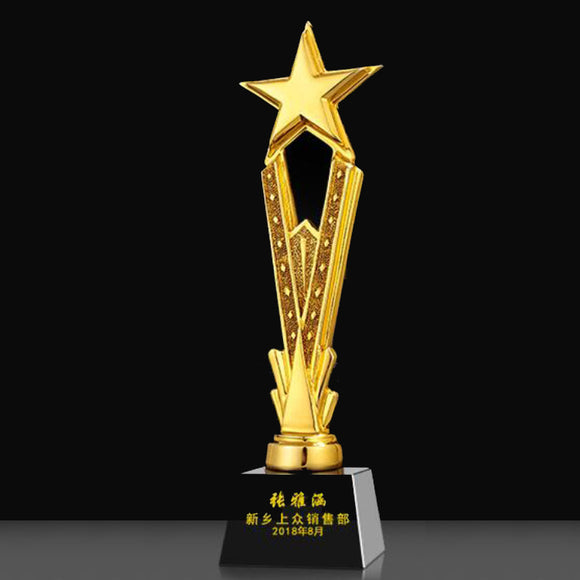 232358 Customize Gold Resin Trophy Awards