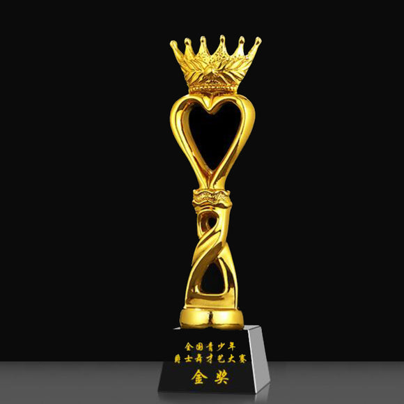 232359 Customize Gold Resin Trophy Awards