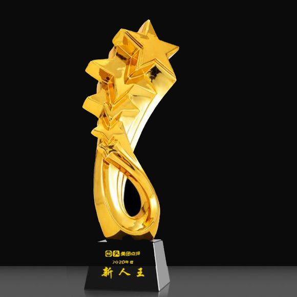 232360 Customize Gold Resin Trophy Awards
