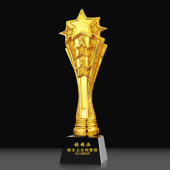 232361 Customize Gold Resin Trophy Awards