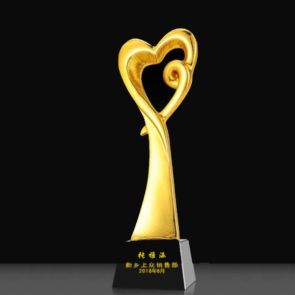 232364 Customize Gold Resin Trophy Awards