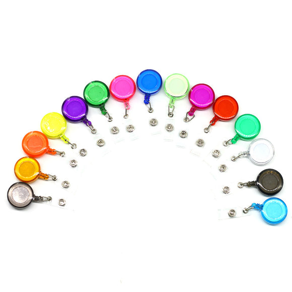 232570 Retractable ID Badge Reels Snap Strap to Secure Name Card Holder