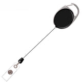 232590 Retractable ID Badge Holder Badge Reel with Belt Clip and Key Ring
