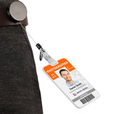 Retractable ID Badge Holder Key Reel