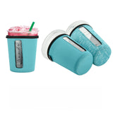 Reusable Insulated Sleeve for Cold Beverages Drinks