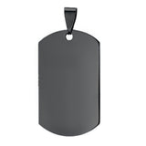 Stainless Steel Military Dangling Pendant Necklace