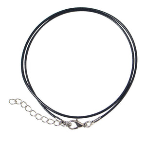 Leather Cord Chain Necklace for Men Women