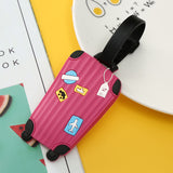PVC Luggage Tag with Loop for Travel Bag