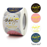 1'' Gold Foil Thank You Round Stickers