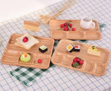 Amazon Hot Eco friendly Custom Logo Bamboo Trays for Food Snake Serving Tray