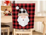 Amazon Hot Selling Snowman Chair Back Cover Christmas Household Decoration