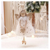 Wholesale 2022 Christmas Tree Fancy Plush Angel Gift Pendants for Home Decorations