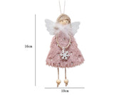 Wholesale 2022 Christmas Tree Fancy Plush Angel Gift Pendants for Home Decorations